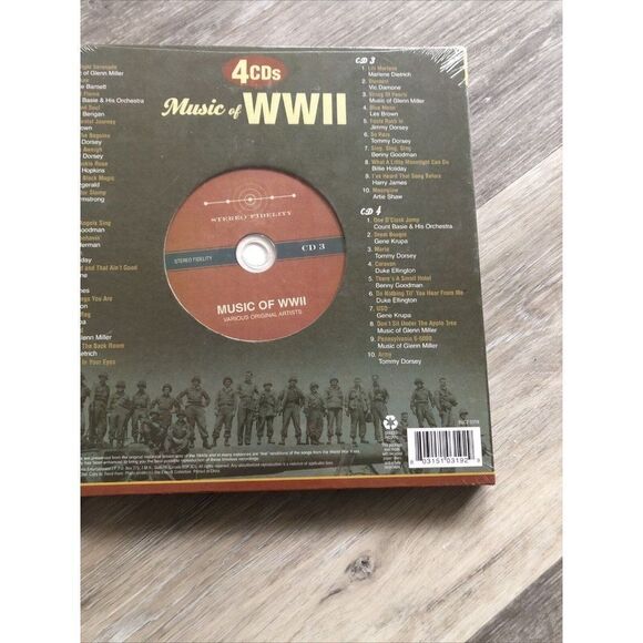 Music Of WWII Box Set by Various Artists CD 2011 4 Discs SEALED - Picture 5 of 5